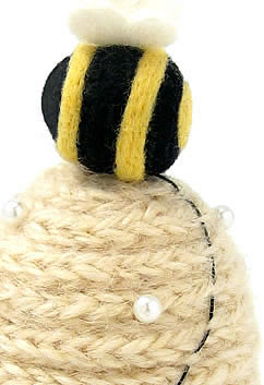 Liberty of London Beehive French Knitted Pincushion Liberty of London Beehive French Knitted Pincushion