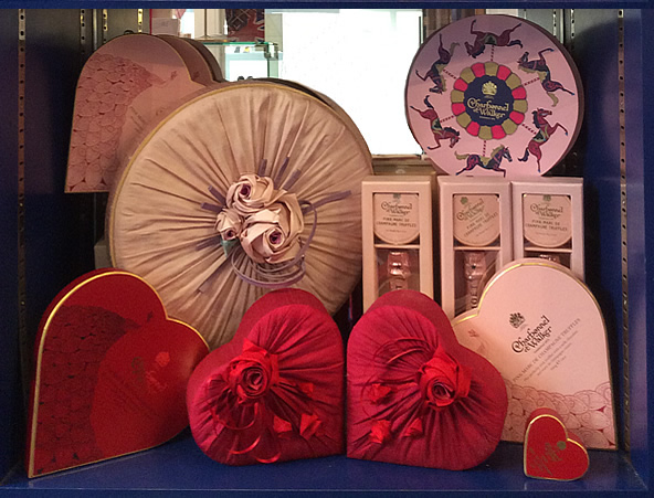 Charbonnel et Walker's Flagship Store Old Bond Street Valentine's Chocolate Box Collection