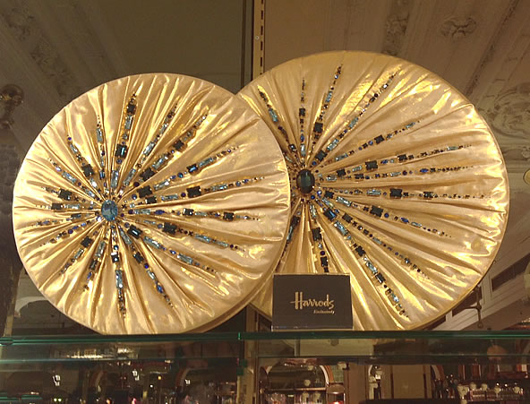 Charbonnel et Walker Harrods Chocolate Hall Swarovski Crystals Sunburst Couture Silk Chocolate Boxes