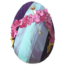 Fortnum & Mason Easter Queen's Diamond Jubilee Silk Egg Chocolate Box
